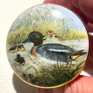 FALCON CHINA Trinket Box With  Duck on Cover